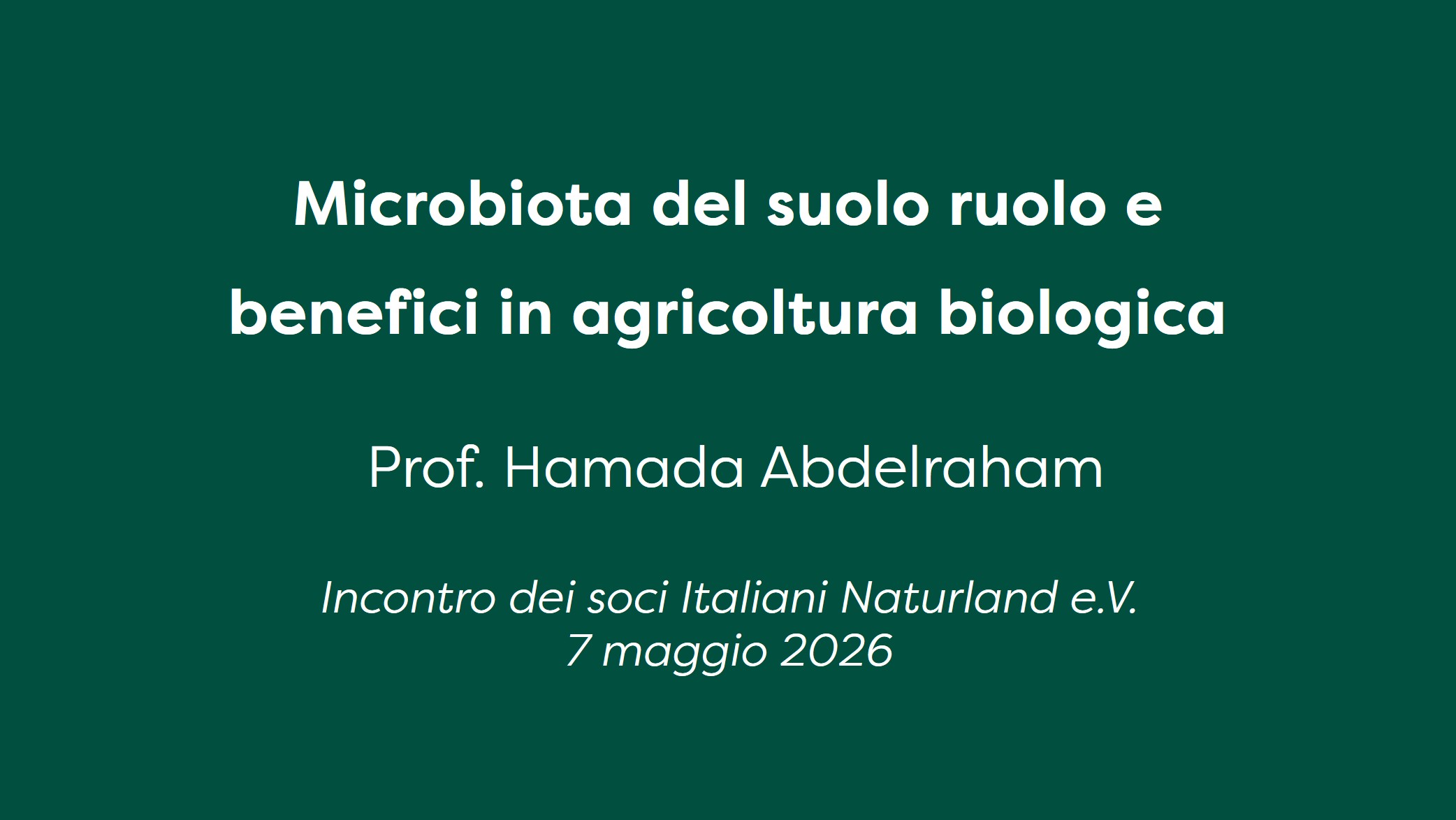 Microbiota del suolo ruolo e benefici in agricoltura biologica